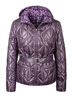 Пух жен ANABELLA без меха (фиолет/леоп)