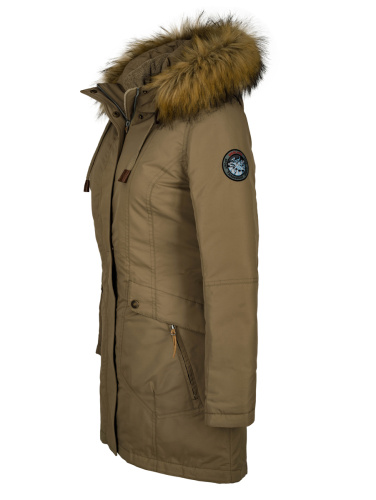 Парка зимняя женская EXP (хаки) фото 2
