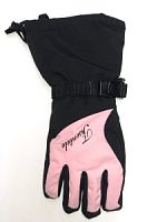 Перчатки TISENTELE 09921 черно-св.розовый