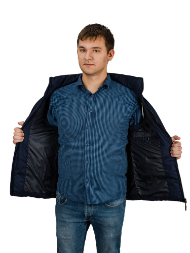 Жилет мужской утепленный Merlion "Iven" (т.синий) фото 4