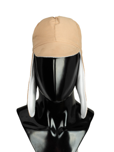 Шапка-ушанка пуховая Merlion 4144 карамель фото 4