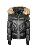 Пух. жен. Ферана енот натур. (черный)