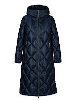 Пуховик женский U121026 (темно-синий)