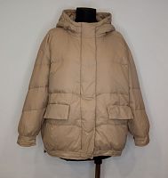 Пуховик женский Б/Н 35905 бежевый