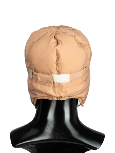 Шапка-ушанка пуховая Merlion F4114 карамель фото 2