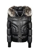 Пух. жен. Ферана черноб. серебро (черный)