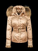 Пух. жен. Greola енот натур. (золото)