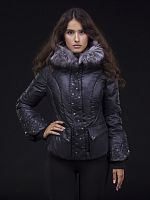 Пух. жен. VENERA черноб. серебро (черный)