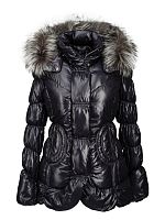 Пух. жен. JOANNA1 чернобур. (баклажан)