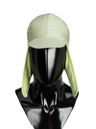 Шапка-ушанка пуховая Merlion 4144 оливковый фото 4