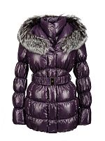 Пух. жен. ELSIDA черноб. (фиолет)