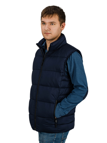 Жилет мужской утепленный Merlion "Iven" (т.синий) фото 2