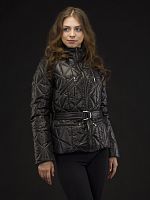 Пух жен ANABELLA без меха (черн/леоп)